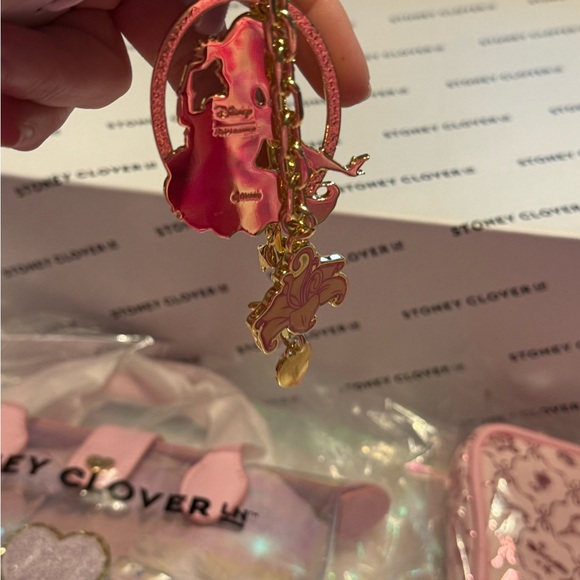 Stoney Clover Lane Accessories - Stoney Clover Lane Pink and Gold Key Holder